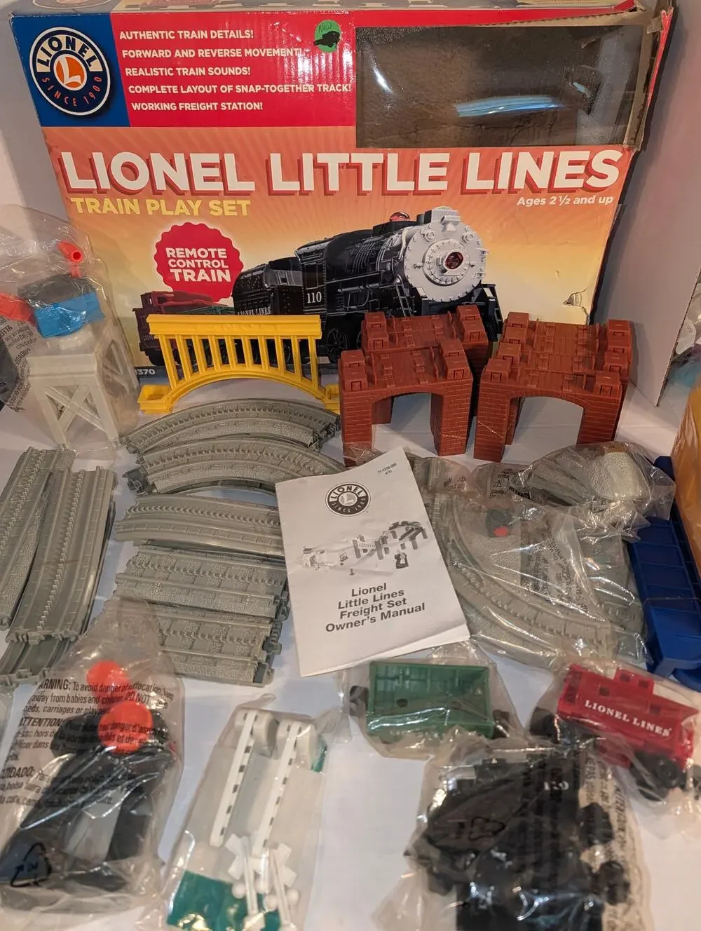Lionel Little Lines Freight Train Set #7-11370 Remote Control NEW Complete READ